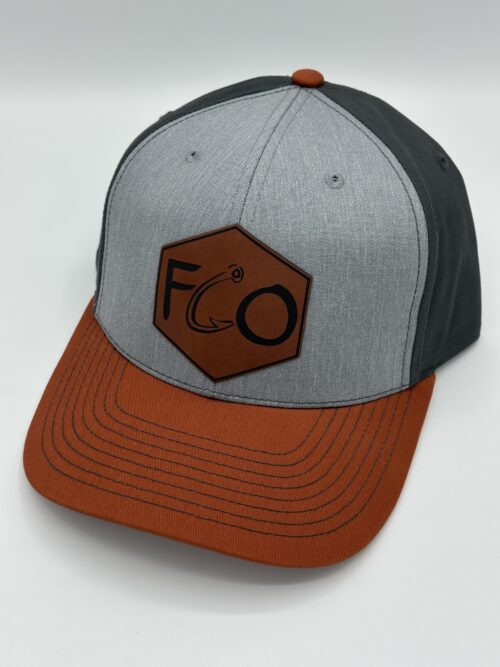 Richardson 312 Heather Grey/ Charcoal/ Dark Orange Hat