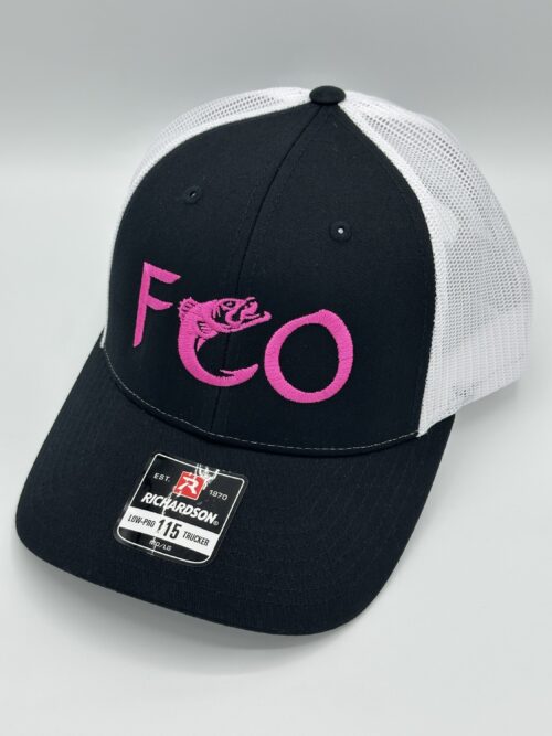 Richardson 115 Black/White Embroidered Hat