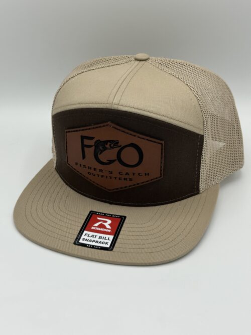 Richardson 168 Flat Bill Black/ Khaki/ Loden LP Hat